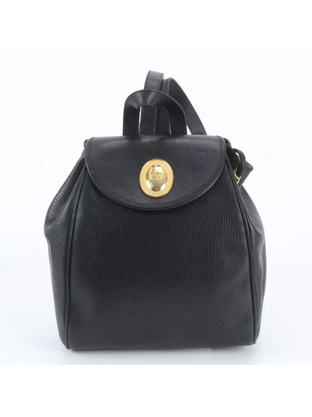 Dior Vintage Leather Backpack Black